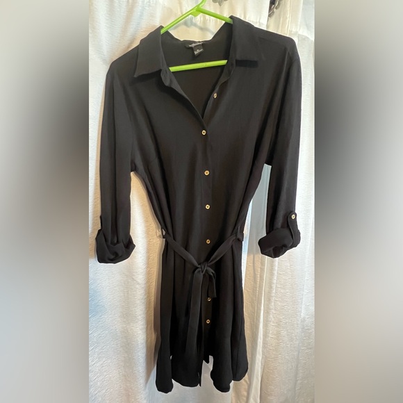 Millenium Womens Black Shirt Dress - Picture 6 of 8
